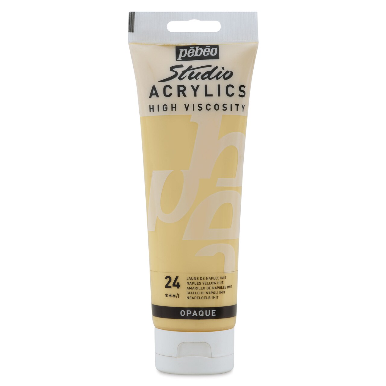 Pebeo High Viscosity Acrylics - Naples Yellow Hue, 250 ml Tube